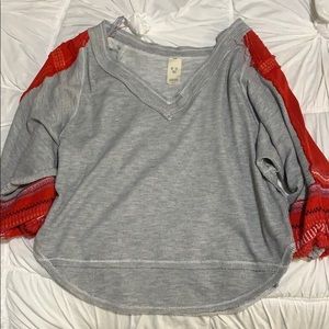 Free People 3/4 Shirt